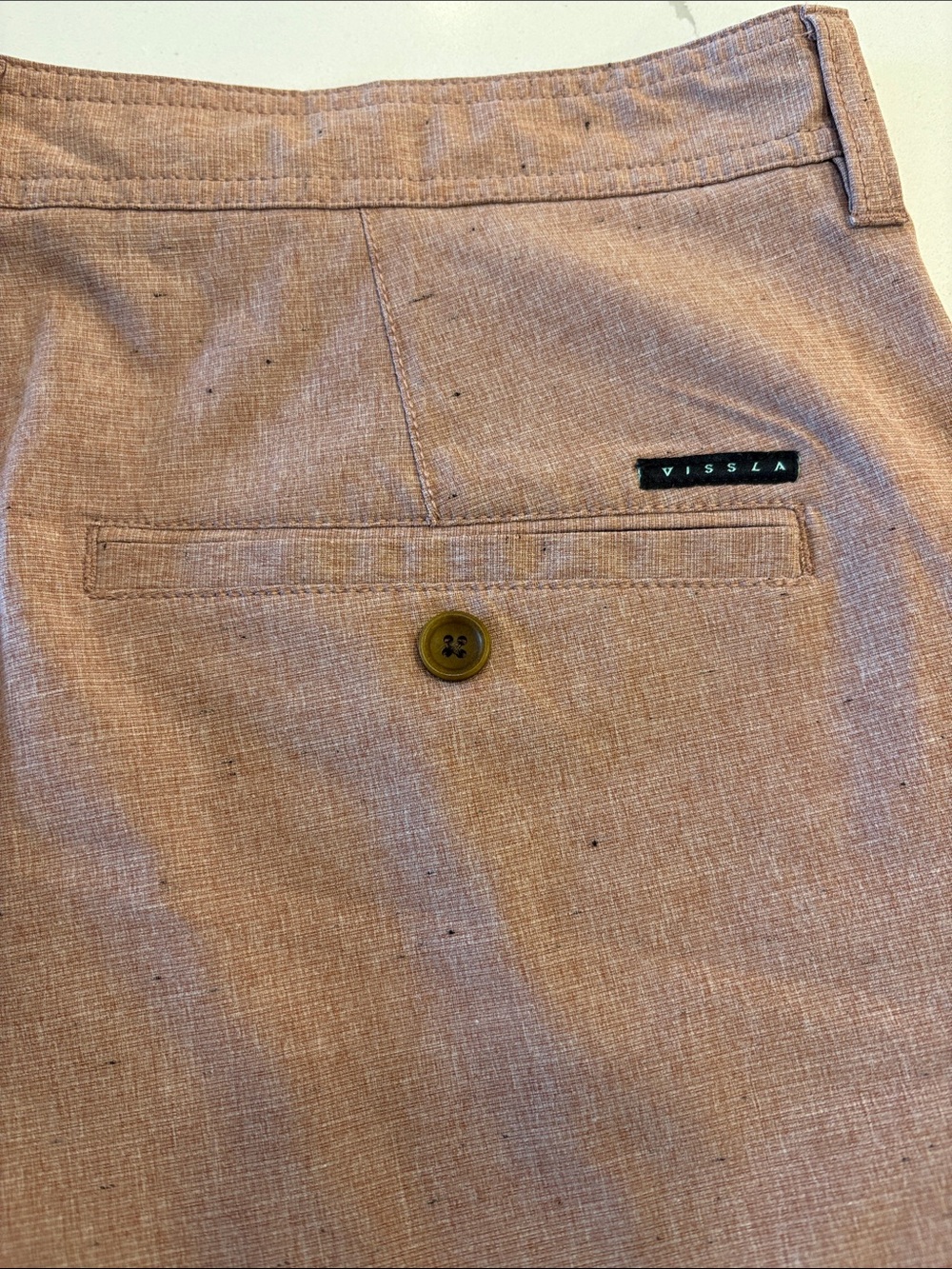 Vissla Canyons Hybrid 19” Walk Shorts ~ 36 ~ Rusty Red - Picture 7 of 10